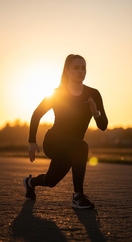 Walking Lunge Step pose reference photo